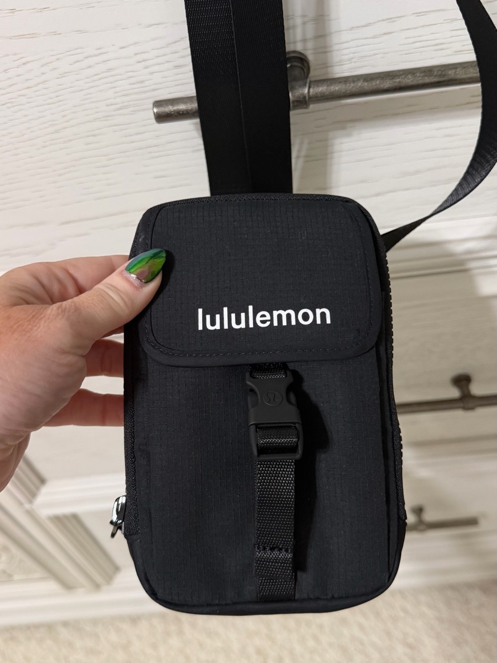 lululemon athletica Black Compact Crossbody Pouch